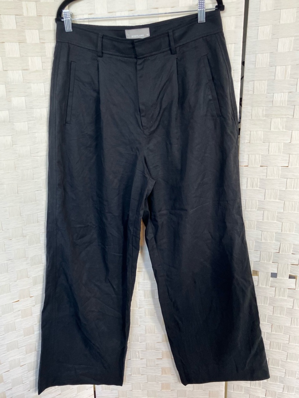 Everlane Black Wide-Leg Women's Trousers